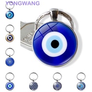 YONGWANG Blue Evil Eye Pendant, Turkish Blue Evil Eye Evil Eye Keyring, Evil Eye Bead Keychain Lucky