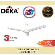 DEKA CEILING FAN 5 SPEED DK3 - 3 YEARS WARRANTY BY DEKA MALAYSIA