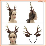 WIT Animal Deer Ears Hairband Reindeer Antlers Headband Halloween Deer Costumes