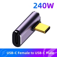 FONKEN USB 4.0 40Gbps ชนิด C ถึง USB C PD3.1ตัวเชื่อมอะแดปเตอร์240W 8K 60Hz หัวเปลี่ยนสายชาร์จเร็วสำ