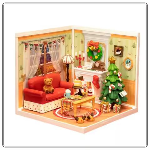 New Rolife Super World Christmas Gift Building Blocks DIY Assembled Toys Assembled Models DIY Hut Ch