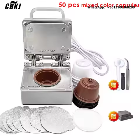 CHKJ Electric Dolce Gusto Coffee Capsule DIY Sealing Machine For Nespresso Dolce Gusto Only