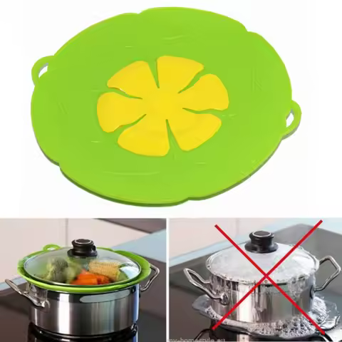 Multi-function Silicone Lid Spill Stopper Cover for Pot Pan Kitchen Accessories Cooking Tools Flower