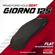 GIORNO 125 เบาะปาด AKS made in thailand เบาะมอเตอร์ไซค์ ผลิตจากผ้าเรดเดอร์ หนังด้าน ด้ายแดง
