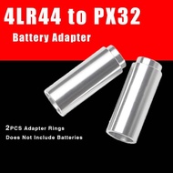 For Film Camera Battery Adapter Camera Accessories Battery Adapter 2Pcs 4LR44 to PX32 Yashica Electr