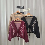 FJ OUTHERBRITNEY - LATEST WOMEN'S OUTHER CARDIGAN FLOWER MOTIF OUTHER/ - FA43