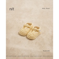 Baby Shoes Baby Shoes Baby Knitted Shoes Newborn Baby Shoes (Buttermilk)