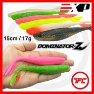 EXP DOMINATOR-Z 15cm 17g Soft Plastic Lure Bait Noisy Shacker Top Water Snakehead Toman Zig Zag Rubb
