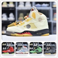 Shoes AJ5 Actual Combat Basketball Shoes Black Cicada Wings White Sail Ice Blue Red Yellow Mandarin 