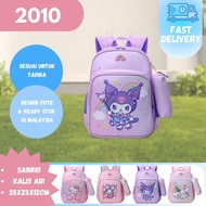 2010 Kids Tadika Backpack / 3-6 Tahun 35cm Sanrio Design - Beg Galas Budak - Beg Cartoon Sekolah Tad