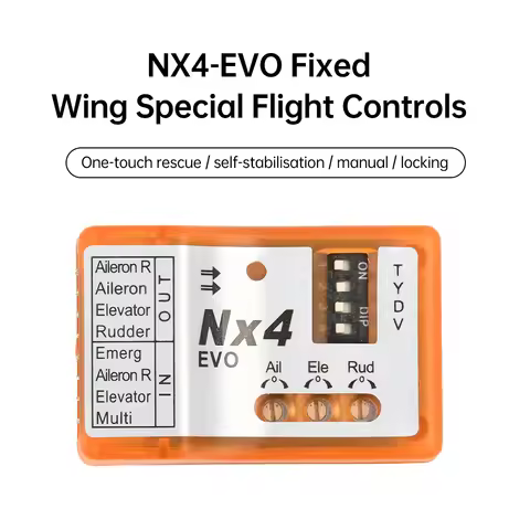 NX4-EVO PRO Flight Controller 3D Flight Gyroscope Balance For Fixed-wing Aircraft Support Rate/Hold/