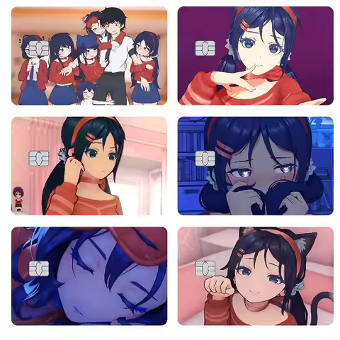 Cute M-miside Credit Card Skin Stickers Suitable For VISA Card Bus And Subway Contactless IC Cards