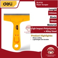 Deli 145mm Window Scraper DL4723 | Glass Scraper with 10pcs 18mm Blades