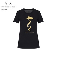 AX Armani Exchange เสื้อยืดผู้หญิง รุ่น AX 3DYT40 YJCNZ1200 - สีดำ