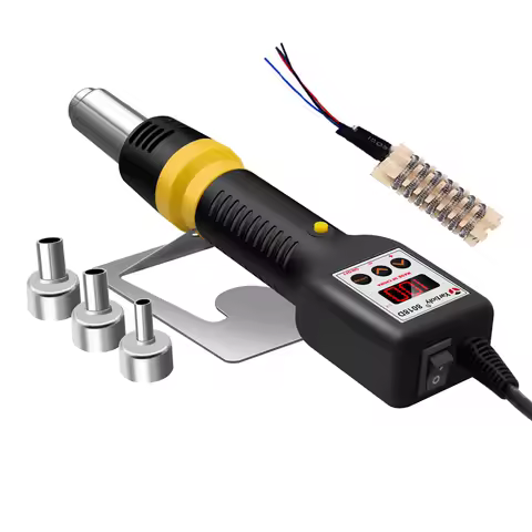 8018lcd Heat Gun Electrical Digital Display Temperature Adjustable Hair Dryer Hot Air Gun Soldering 