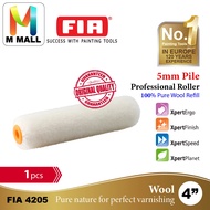 FIA 4" Paint Roller Refill Wool Roller Lambwool FIA4205/Polyamide FIA4125/Polyamide FIA4135/Red Grey