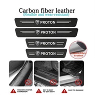 Carbon Fiber [4pc/set] Side Door Step Protector DIY Perodua Alza Axia Aruz myvi Bezza Viva Accessories