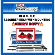 KYB RS ULTRA BLM FLX FL ABSORBER REAR GAS HEAVY DUTY WITH MOUNTING NEW ORIGINAL KAYABA RS ULTRA SUSPENSION SHOCKS