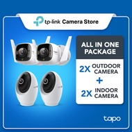 CCTV Bundle Four4 Cameras (2 Indoors C260 + 2 External C325WB) Smart Home Safety with Detection AI