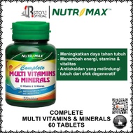 NUTRIMAX COMPLETE MULTIVITAMINS DAN MINERALS 60 TABLETS STAMINA DAYA