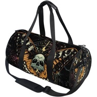 MNSRUU Duffel Bags Mysterious Skull Horoscope Overnight Bags Weekend Bag Sports Gym Bag for Men Wome