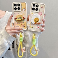 Casing Honor X6B Casing Compatible with embroidery Leather Pattern Cute Soft Phone Casing BB-CXPW