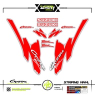 STRIPING SUZUKI CRYSTAL TUNE MOTIF X28 STICKER CRYSTAL TUNE CUSTOM STICKER ORIGINAL CRYSTAL MOTORCYC