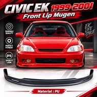 CIVIC EK EK99 FRONT SKIRT LIP MUGEN LOOK  / PU 1999-2000 S21 / TYPE R  / Skirting Bumper Bodykit pu