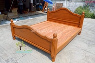 TEAK THAILAND	เตียงไม้สัก เตียงนอนหลุย 6 ฟุต เตียงนอนไม้สัก
