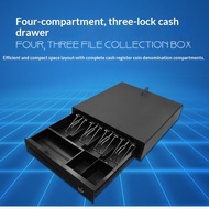 Cash Register Cash Box Four Grid Three Gear Cash Box Supermarket Counter Cash Register Cash Box Comm