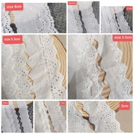 Coarse decorative lace, size 2.5cm to 6cm (5 meters)