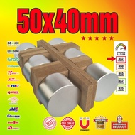 SUPER STRONG NEODYMIUM MAGNET 50x40mm - 50 x 40 mm N52.