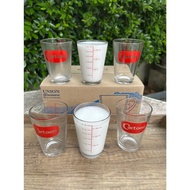 (Set Of 6 Glasses) 6oz/150ml Glass cartoon Hot Drink Red Scale Sharp Not Easy To Peel Off