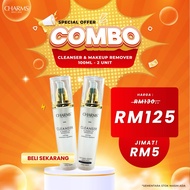 CHARMS HQ Combo Cleanser & Make Up Remover 100ML Pencuci Muka Halal Dry Oily Facial Skincare