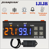 IJIJH STC-1000 STC-3028 STC-3008 Digital Hygrometer Humidity Controller Thermometer Hygrometer Sensor Heater Cooler 12V/24V/220V TGBFB