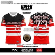 2025 AKP 1973 Alpha Kappa Rho 52nd Anniversary T-shirt, Fully Sublimated Mesh Breathable T-shirt