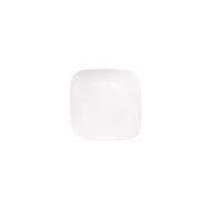 Corelle plate, 26.5 cm wide, break-resistant, lightweight, Winter Frost White, square large plate, J