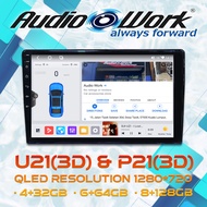 AudioWork Car Android Player 9 Inch 10 Inch QLED Screen 8 Core 7862S Car Multimedia Player (U21 P21)