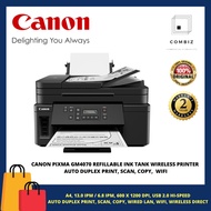 CANON PIXMA GM4070 REFILLABLE INK TANK WIRELESS PRINTER AUTO DUPLEX PRINT, SCAN, COPY,  WIFI