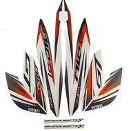 Standard Striping Sticker Mio GT 2014 Orange White Standard Sticker List Mio GT 2014 Mio GT 2014