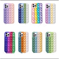 Pop It Fidget Rainbow Silicone Case REALME C15