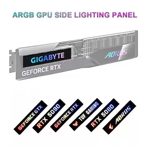 ARGB GPU Side Panel RTX 4090 3090 MIni VGA Lightboard 5090 5080 RX6800/6900XT GTX ROG,MOD PC LIghtin