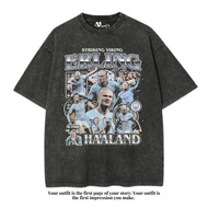 VEGA88 *erling haaland football player* Oversized t-shirt | Oversized t-shirt | Washed t-shirt | Was