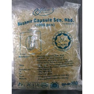 Empty capsule Size 0 (kapsul kosong) gelatin 1000pcs HALAL JAKIM