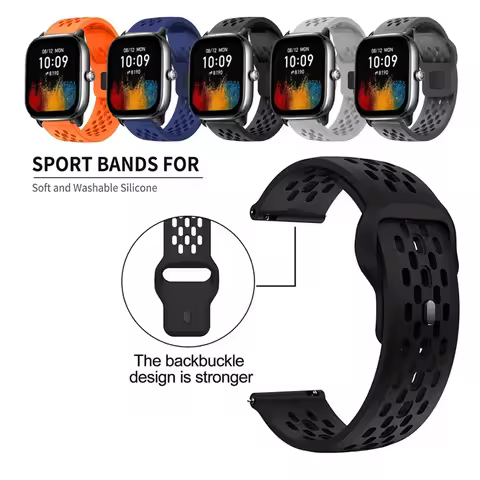 20mm Strap Breathable Sports Band For Amazfit GTS 4 mini / GTS3 / GTS2 / GTS 4 3 2 2e