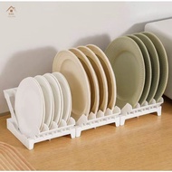 DXL Plate Organizer Kitchen Countertop Plate Rack Cabinet Plate Divider Storage Rack