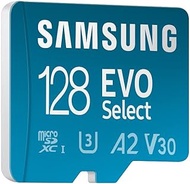Samsung EVO Select MB-ME128KA/EU 128GB UHS-I U3 Full HD 130MB/s Read microSD Memory Card for Smartphone and Tablet with SD Adapter