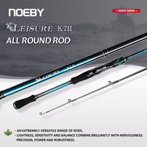 NOEBY All Round Rod 2.13m Spinning Casting Fishing Rod M MH Power Lure 7-40g 2 Section Boat Freshwat