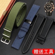 2024❀۩▫ CAI-时尚27 Nylon watch strap substitute Blancpain Fifty Fathoms 5000 waterproof canvas for-/Omega fiber leather bracelet 23mm