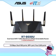 ASUS RT-BE88U WiFi 7 Dual-Band Gaming Router for Home & Office Ultra-Fast BE7200 Multi-Gig 10G Ready